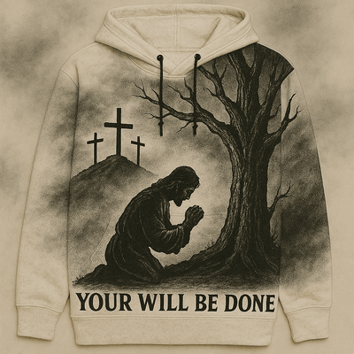 Gethsemane Prayer Hoodie: Wear a Visual Testament of Faith